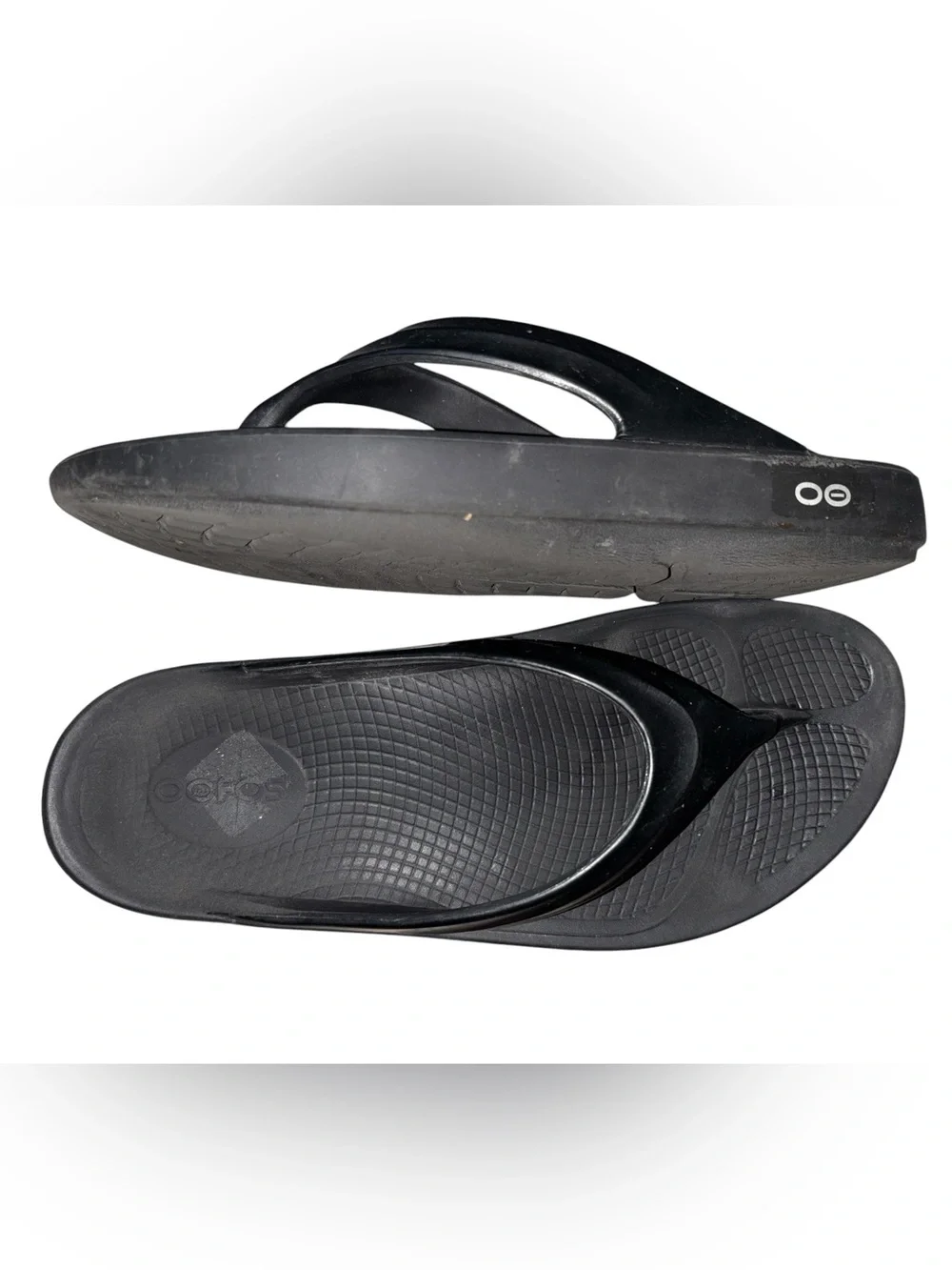 Oofos Original Sandals Black M6 W8 Recovery Footwear Flip Flop Shoes